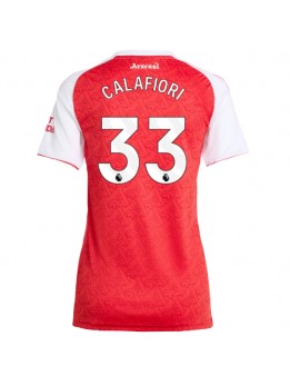 Billige Arsenal Riccardo Calafiori #33 Hjemmedrakt Dame 2025-26 Kortermet